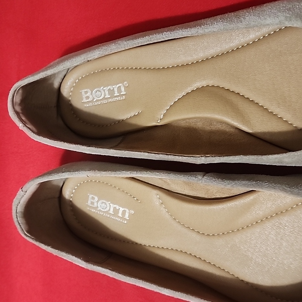 Born BATTI Mixed Media Faux Suede Ballet Flats - Picture 10 of 11